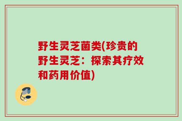 野生灵芝菌类(珍贵的野生灵芝:探索其疗效和药用价值) 野生灵芝菌类(珍贵的野生灵芝:探索其疗效和药用价值)