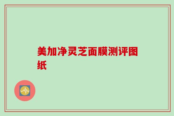 美加净灵芝面膜测评图纸 美加净灵芝面膜测评图纸