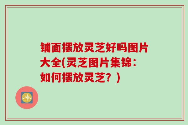 铺面摆放灵芝好吗图片大全(灵芝图片集锦：如何摆放灵芝？)