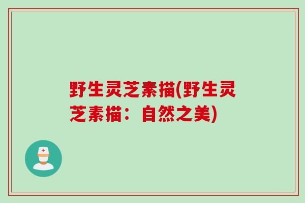 野生灵芝素描(野生灵芝素描：自然之美)