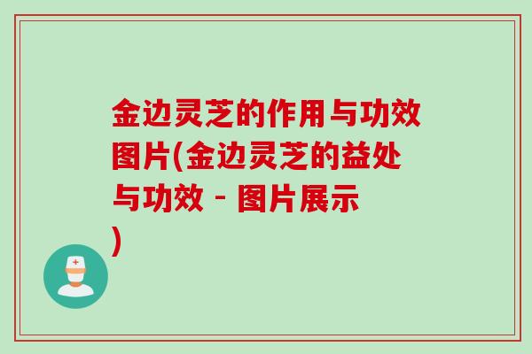 金边灵芝的作用与功效图片(金边灵芝的益处与功效 - 图片展示)